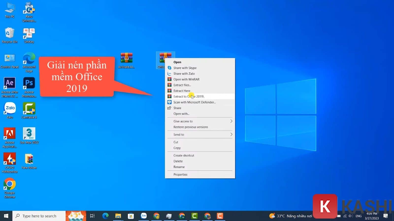 Giải nén Office 2019