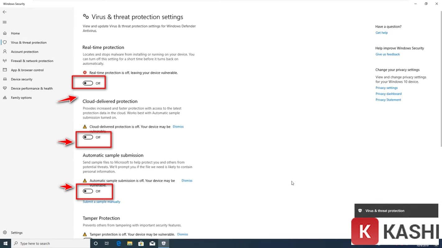 Cài đặt Windows Defender