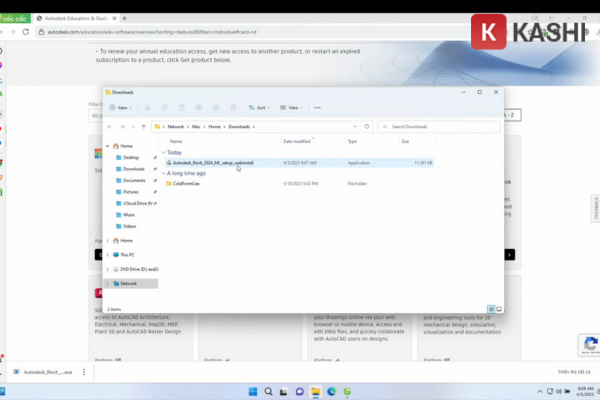 Chạy file cài đặt