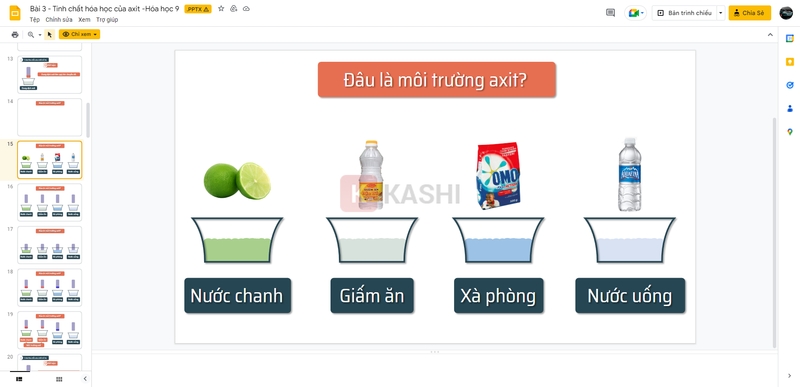 Slide powerpoint đẹp về hóa học