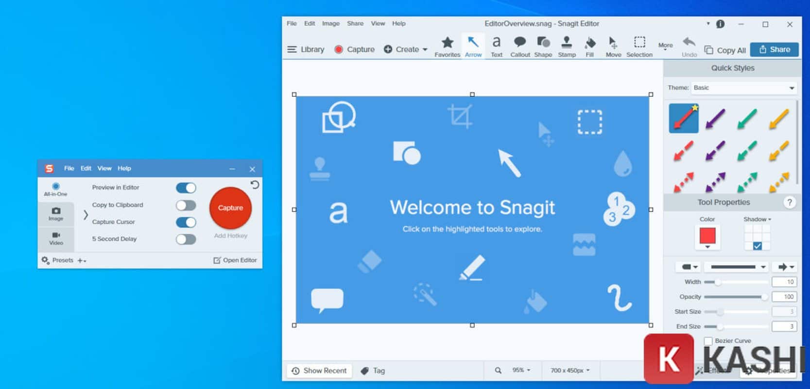 Giao diện Snagit 2024