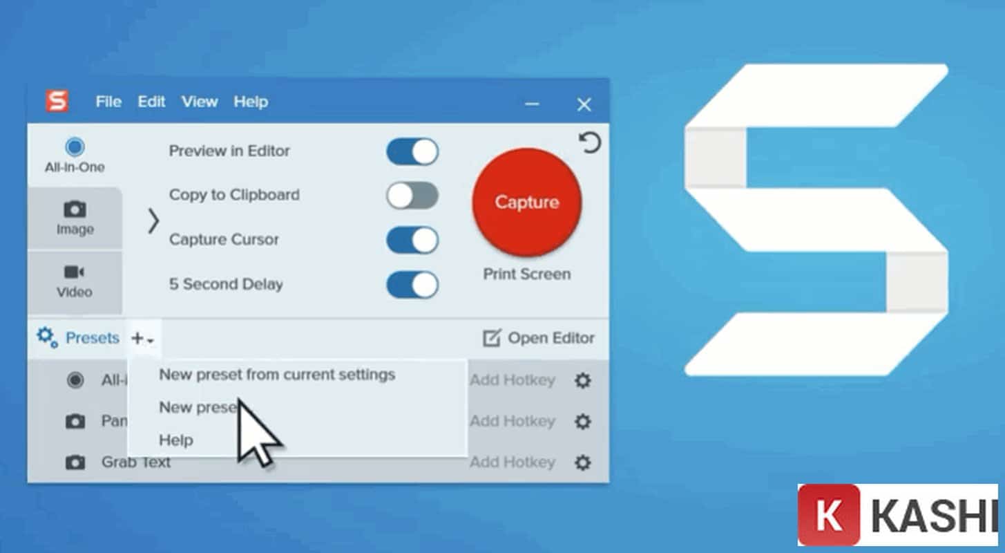 Giao diện phần mềm Snagit 2023