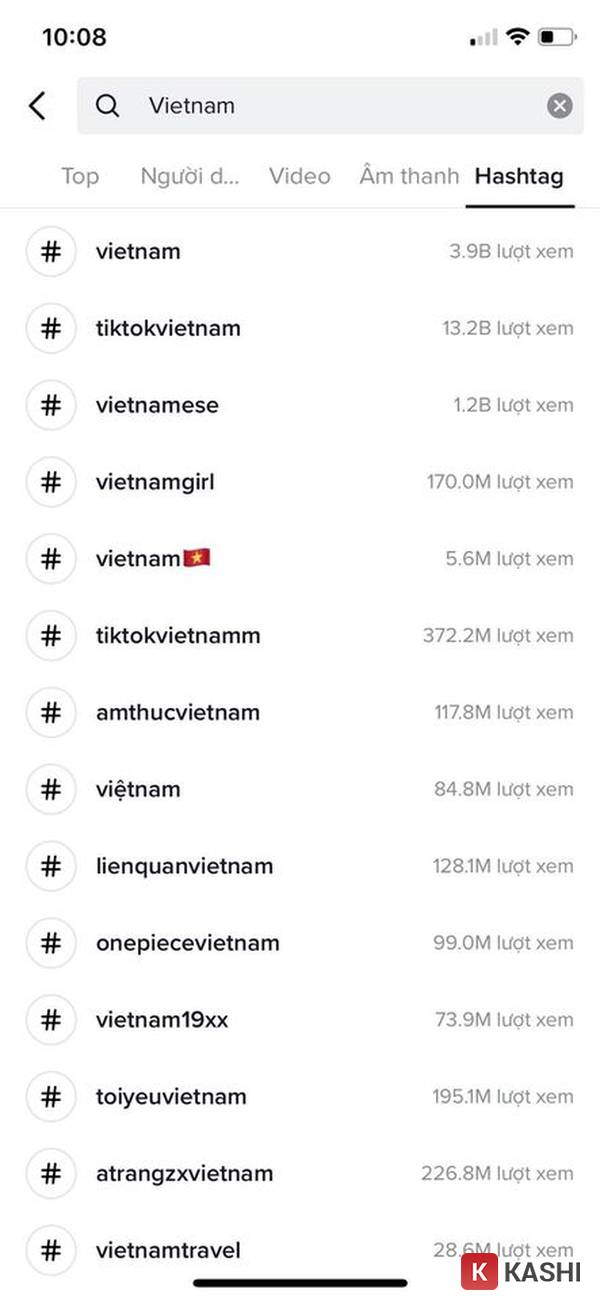 Cách tìm Hashtag thịnh hành trên Tik Tok