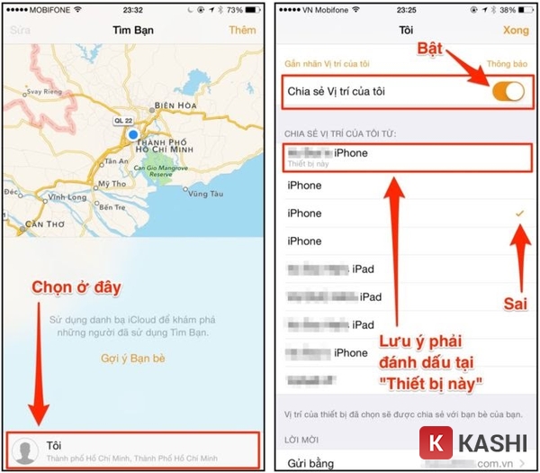 Chia sẻ vị trí của tôi