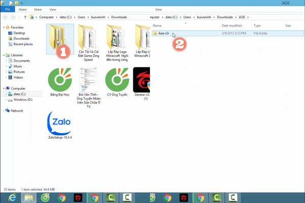 Chạy file cài đặt