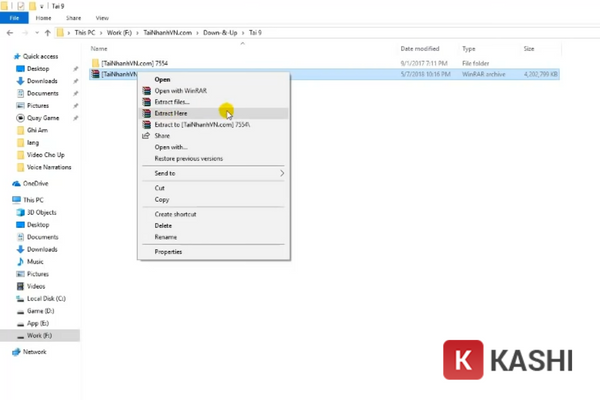Giải nén file game 7554