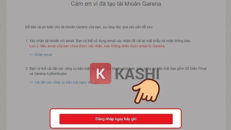 Đăng nhập Garena