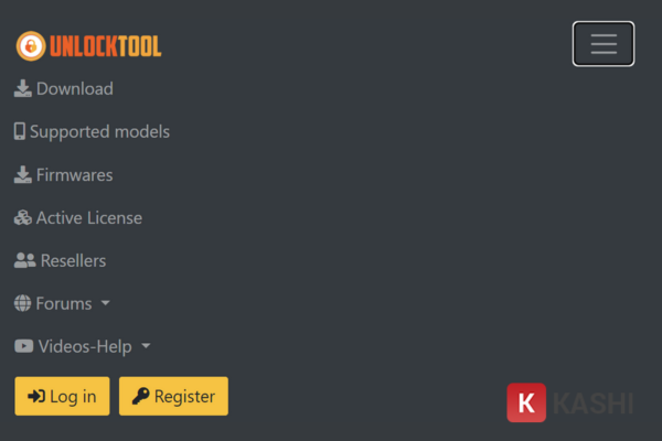 Truy cập trang chủ UnlockTool