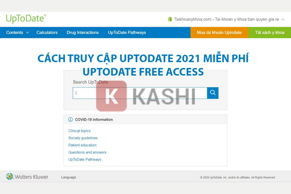 Giao diện UpToDate