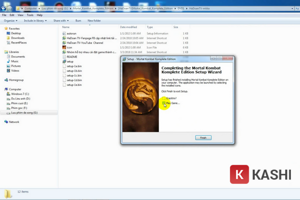 Hoàn tất cài đặt