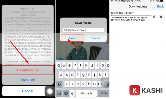 Lưu video Facebook đã tải vào thư viện ảnh trên iPhone