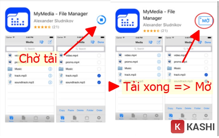 Mở ứng dụng MyMedia sau khi cài đặt