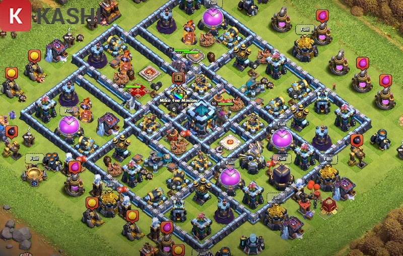 Giao diện chơi Clash of Clan