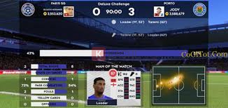 Giao diện acc Dream League Soccer