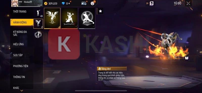 Hình ảnh acc Free Fire với AK Rồng Lửa và M4A1 Dung Nham