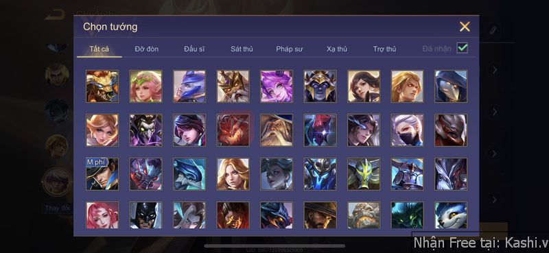 Hình ảnh acc Liên Quân Tinh Anh III