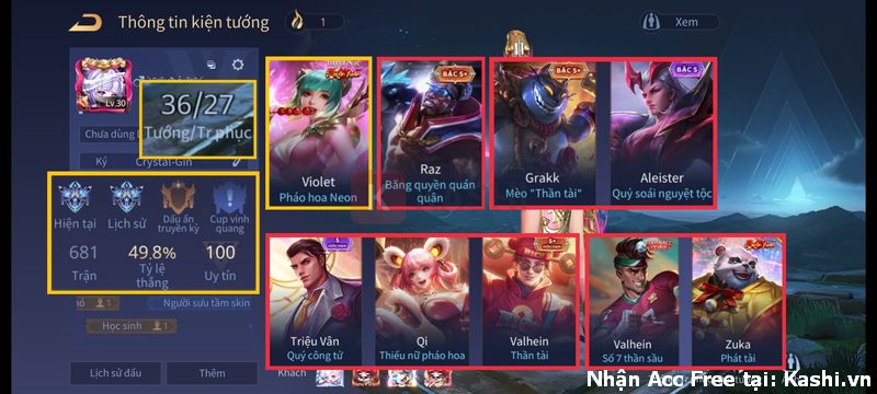 Acc Liên Quân Florentino Giám Sát Tinh Hệ