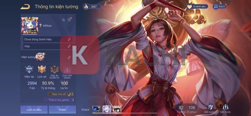 Hình ảnh acc Liên Quân Cao Thủ