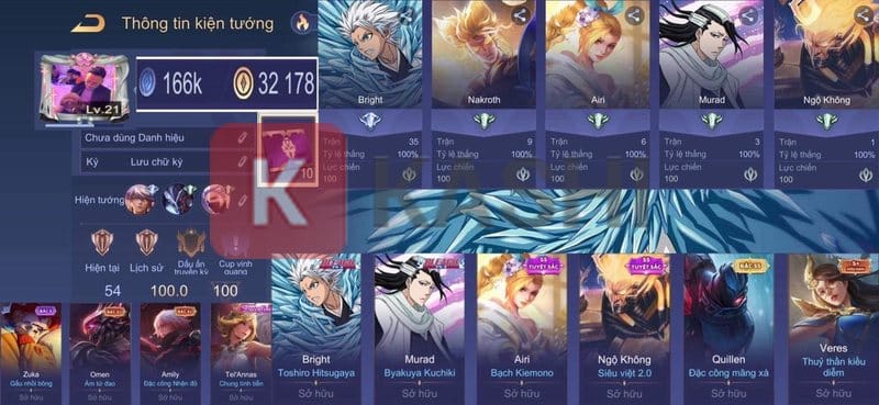 Trang phục Liên Quân SS, SS tuyệt sắc, Bleach