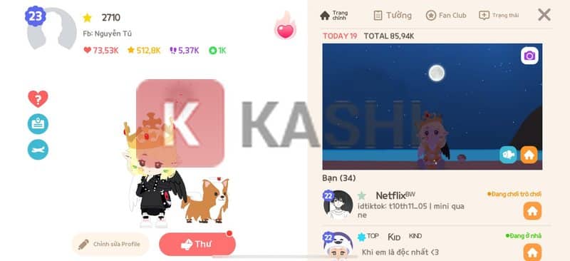 Danh sách tài khoản 1