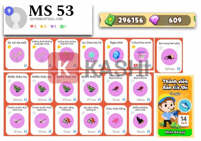 Danh sách tài khoản 6