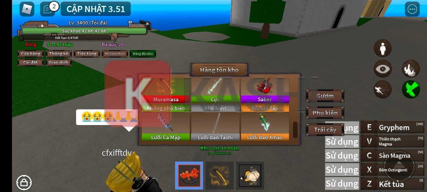 Murasama và Xmas Blade