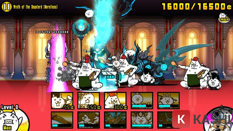 Đội hình mèo trong The Battle Cats