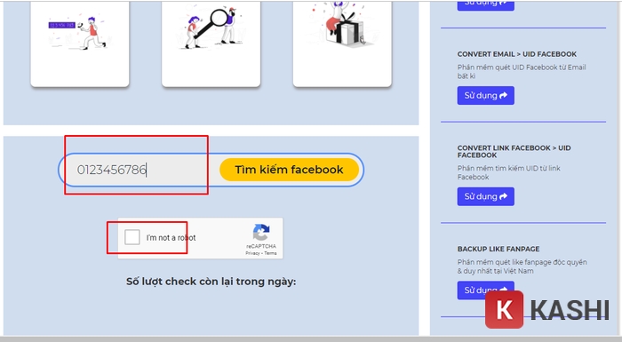 Tìm Facebook qua ATP Software