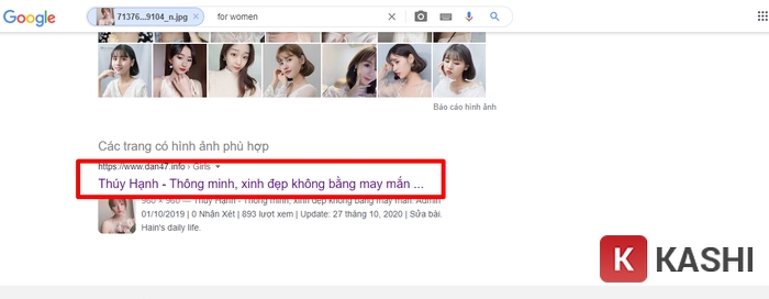 Tìm Facebook qua Google tìm kiếm