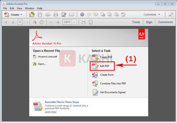 Chỉnh sửa file PDF