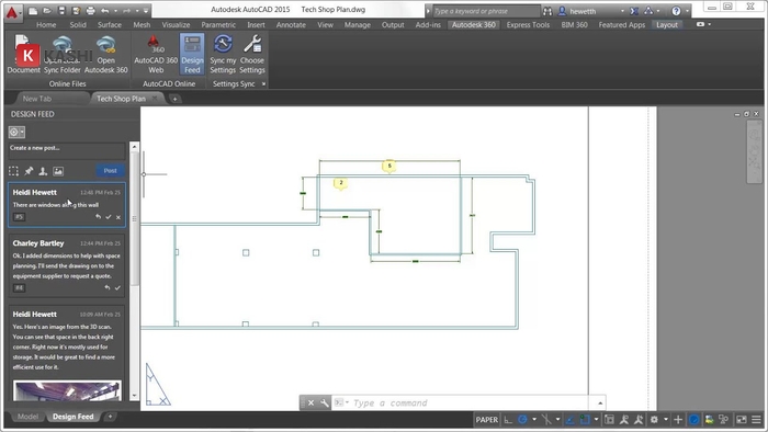 Tính năng Design Feed
