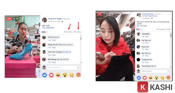 Livestream bán hàng trên Facebook