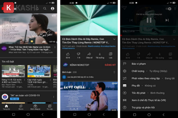 Tính năng YouTube Vanced APK