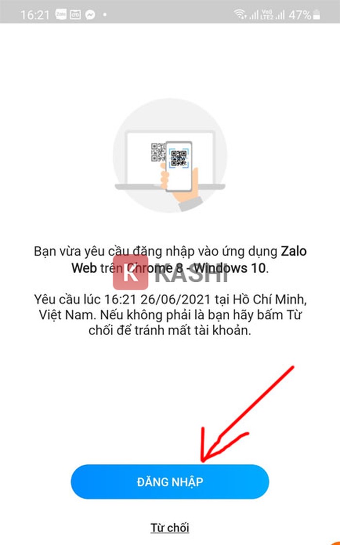 xác nhận thông tin