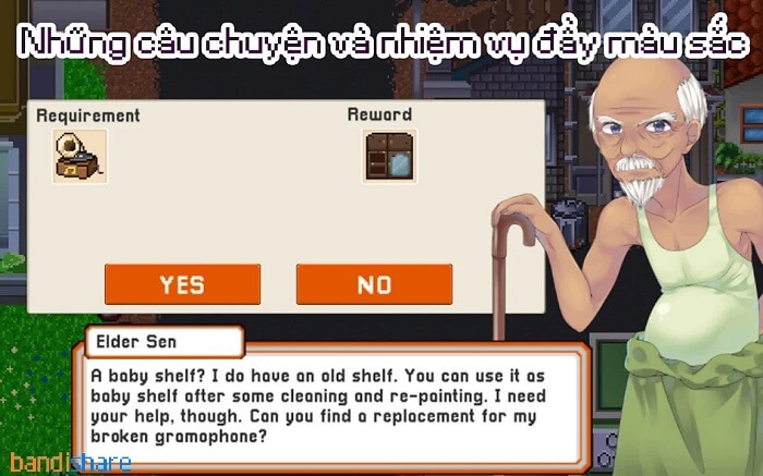 alt text: Giao diện game Citampi Stories với đồ họa pixel