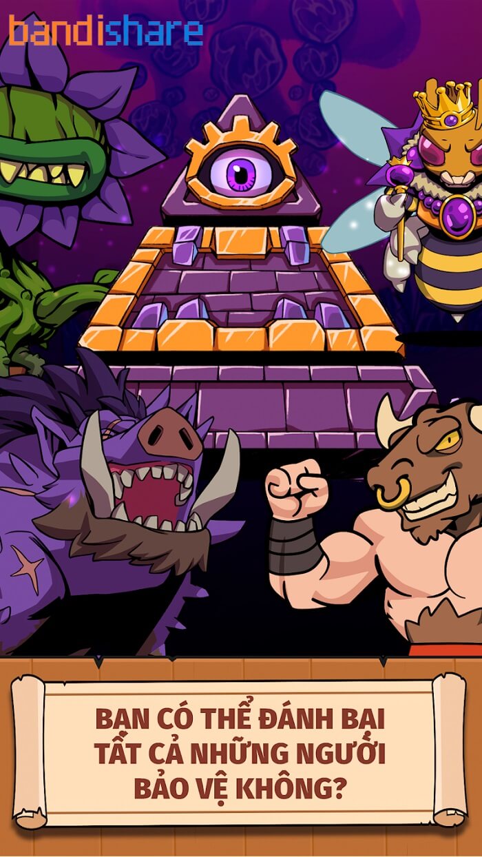 Mô tả ảnh: Giao diện chiến đấu trong game Card Guardians: Deck Building