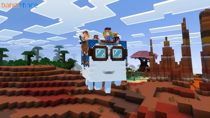 alt text: Happy Ghast trong phiên bản Minecraft 1.21.90