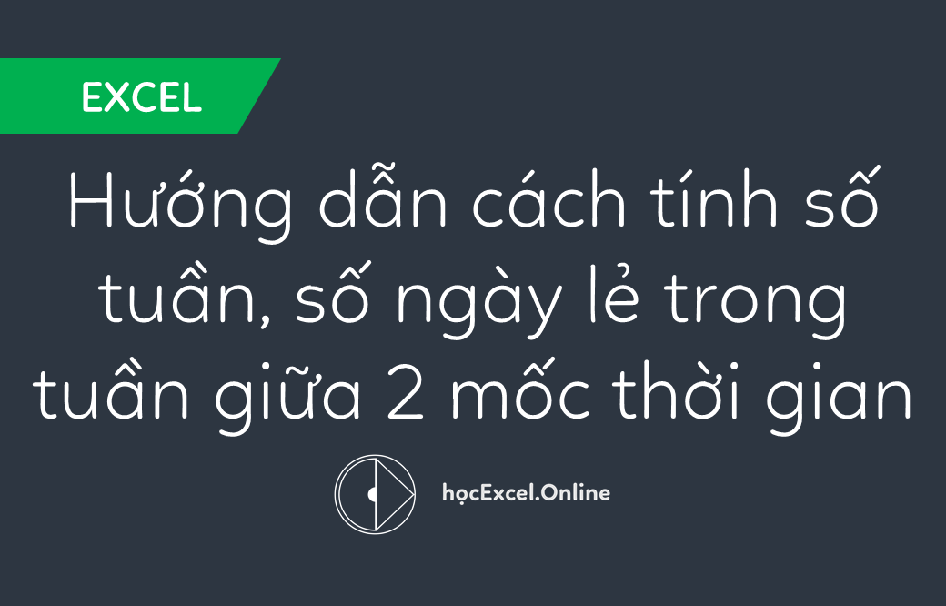 How to Calculate Weeks and Remaining Days Between Two Dates in Excel