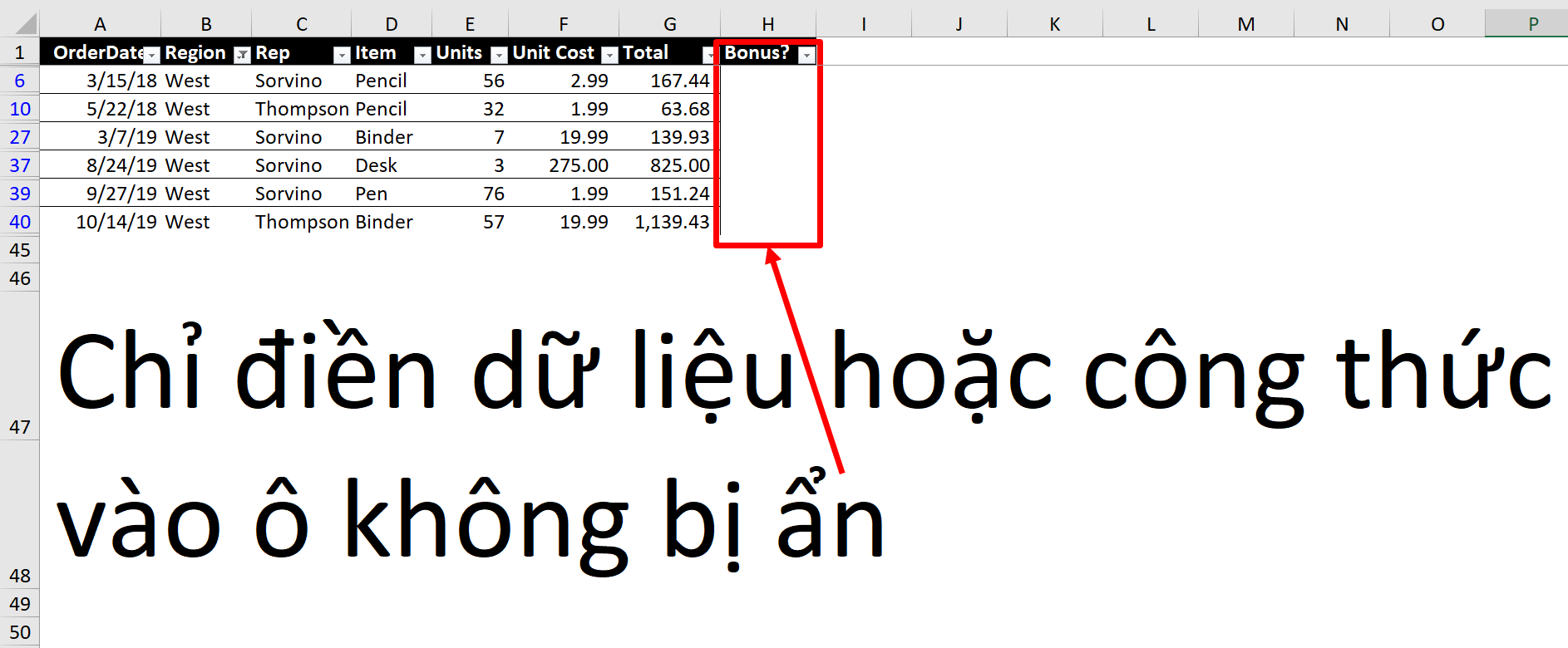 How to Quickly Fill Data into Visible Cells Only in Excel