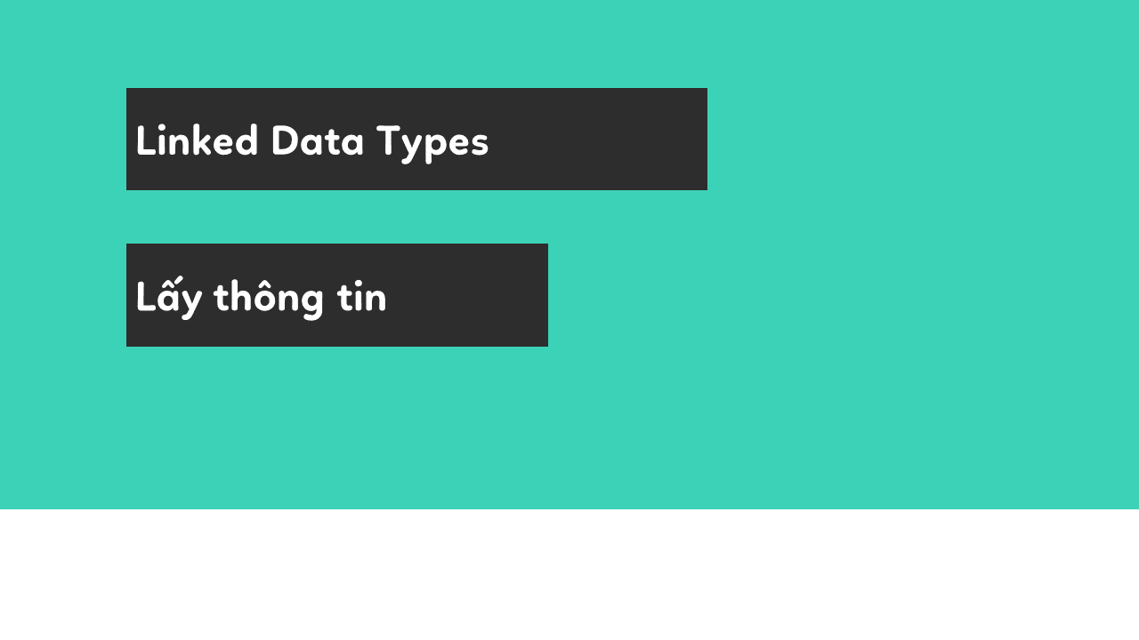 Mastering Linked Data Types in Excel 365: A Comprehensive Guide